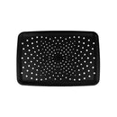 Rectangle Rainfall Shower Head Abs Plastic Black