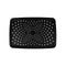 Rectangle Rainfall Shower Head Abs Plastic Black