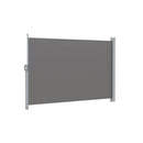 Side Awning Sun Shade Outdoor Blinds Retractable Screen 2X3M Grey