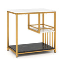 Modern 3 Tier Side Table With Storage For Living Room And Bedroom
