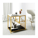 Modern 3 Tier Side Table With Storage For Living Room And Bedroom