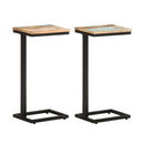 Side Tables 2 Pcs Solid Reclaimed Wood