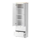 Sideboard Cabinet With Display Shelf And Drawer Kitchen Cupboard