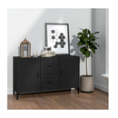 Sideboard Black 100X36X60 Cm Engineered Wood