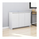 Sideboard White 102X33X75 Cm Engineered Wood