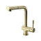 Sigge Stainless Steel Kitchen Mixer Tap With Pull Out Brushed Brass