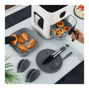 Silicone Air Fryer Basket 8Pc Set Non Stick Reusable Baking Tray