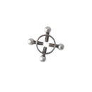 Silver Metal 2 Pc Nipple Clamps