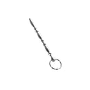 Silver Metal Beaded Urethral Plug With Ring