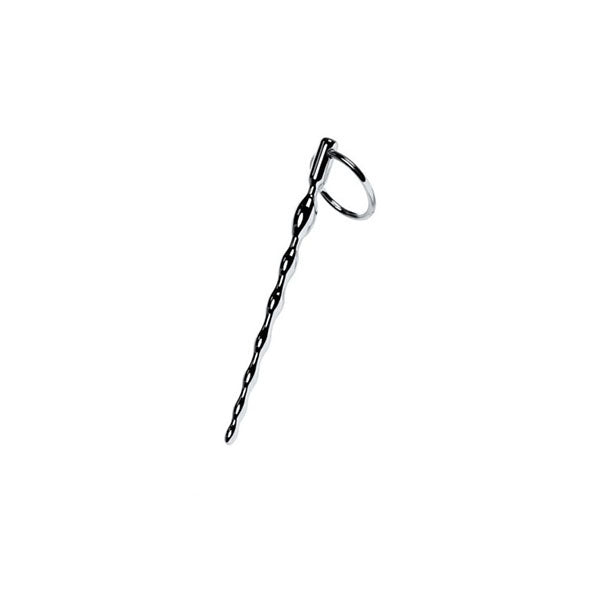 Silver Metal Braided Urethral Plug With Replaceable Ring