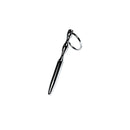 Silver Metal Bullet Shaped Urethral Plug With Ring