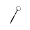 Silver Metal Bullet Shaped Urethral Plug With Ring