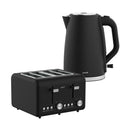 Silver Noir Collection 4 Slice Toaster And Kettle Bundle