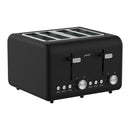Silver Noir Collection 4 Slice Toaster And Kettle Bundle
