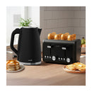 Silver Noir Collection 4 Slice Toaster And Kettle Bundle