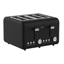 Silver Noir Collection 4 Slice Toaster With Dual Controls