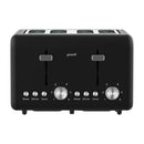 Silver Noir Collection 4 Slice Toaster With Dual Controls