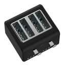 Silver Noir Collection 4 Slice Toaster With Dual Controls
