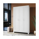 Simple Design Wooden Cabinet Large Wardrobe With 3 Doors