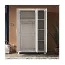 Simple Design Wooden Cabinet Large Wardrobe With 3 Doors