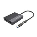 Simplecom Da369 Usb 3 Usb C To Dual 4K Hdmi 2 Display Adapter For 2X