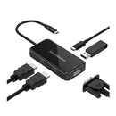 Simplecom Da451 5In1 Usb C Multiport Adapter Mst Hub Vga And Dual Hdmi