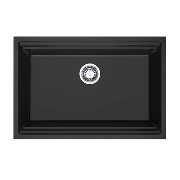 Single Bowl Kitchen Sink With Steps Granite 760Mm