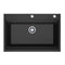 Single Bowl Kitchen Sink With Steps Granite 840Mm