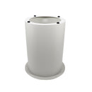 Single Drum Table Base Only 600Mm Dia X 705Mm H White