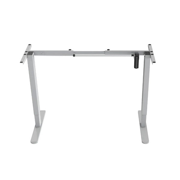 Single Motor Sit Stand Desk Frame 58 X 90 To 135Cm Adjustable Silver