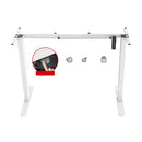 Single Motor Sit Stand Desk Frame 58 X 90 To 135Cm Adjustable White