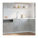Sink Bottom Cabinet Concrete Grey Engineered Wood