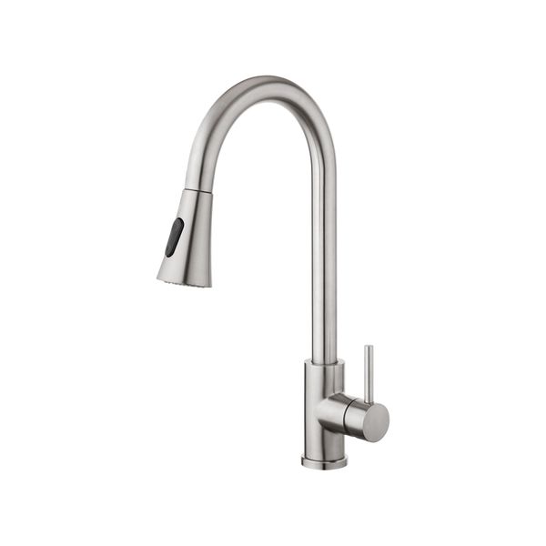 2 Modes Kitchen Sink Mixer Tap Pull Out Swivel Spout Laundry Faucet