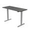 Sit Stand Standing Desk 120X60Cm 72 To 118Cm Adjustable Black Silver