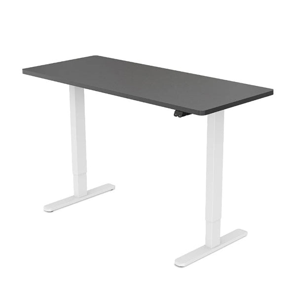 Sit To Stand Up Standing Desk 140X60Cm 72 To 118Cm Adjustable Black White