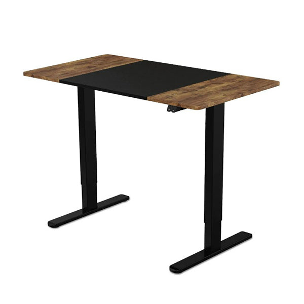 Sit To Stand Up Standing Desk 120X60Cm 72 To 118Cm Adjustable Walnut Black