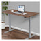 Sit To Stand Up Standing Desk 120X60Cm 72 To 118Cm Walnut Style Silver Frame