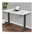 Sit To Stand Up Standing Desk 120X60Cm 72 To 118Cm White Black Frame