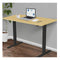 Sit To Stand Up Standing Desk 120X60Cm 72 To 118Cm White Oak Black Frame