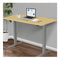 Sit To Stand Up Standing Desk 120X60Cm 72 To 118Cm White Oak Silver Frame