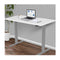 Sit To Stand Up Standing Desk 120X60Cm 72 To 118Cm White Silver Frame