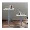 Sit To Stand Up Standing Desk 120X60Cm 72 To 118Cm White Silver Frame