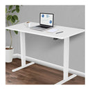 Sit To Stand Up Standing Desk 120X60Cm 72 To 118Cm White White Frame