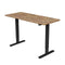 Sit To Stand Up Standing Desk 140X60Cm 72 To 118Cm Adjustable Oak Black