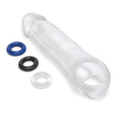Size Up 2 Inch See Thru Penis Extender With Ball Loop Clear 5 Cm