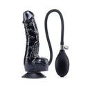 Size Up 6 Inch Inflatable Dildo With Balls Black Inflatable Dong