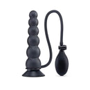 Size Up 7 Inch Ripple Inflatable Butt Plug Black