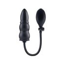 Size Up Ripple Inflatable Butt Plug Black Inflatable Butt Plug
