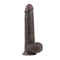 Sliding Skin Dual Layer Brown Dong With Flexible Skin