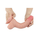Sliding Skin Dual Layer Flesh Dong With Flexible Skin